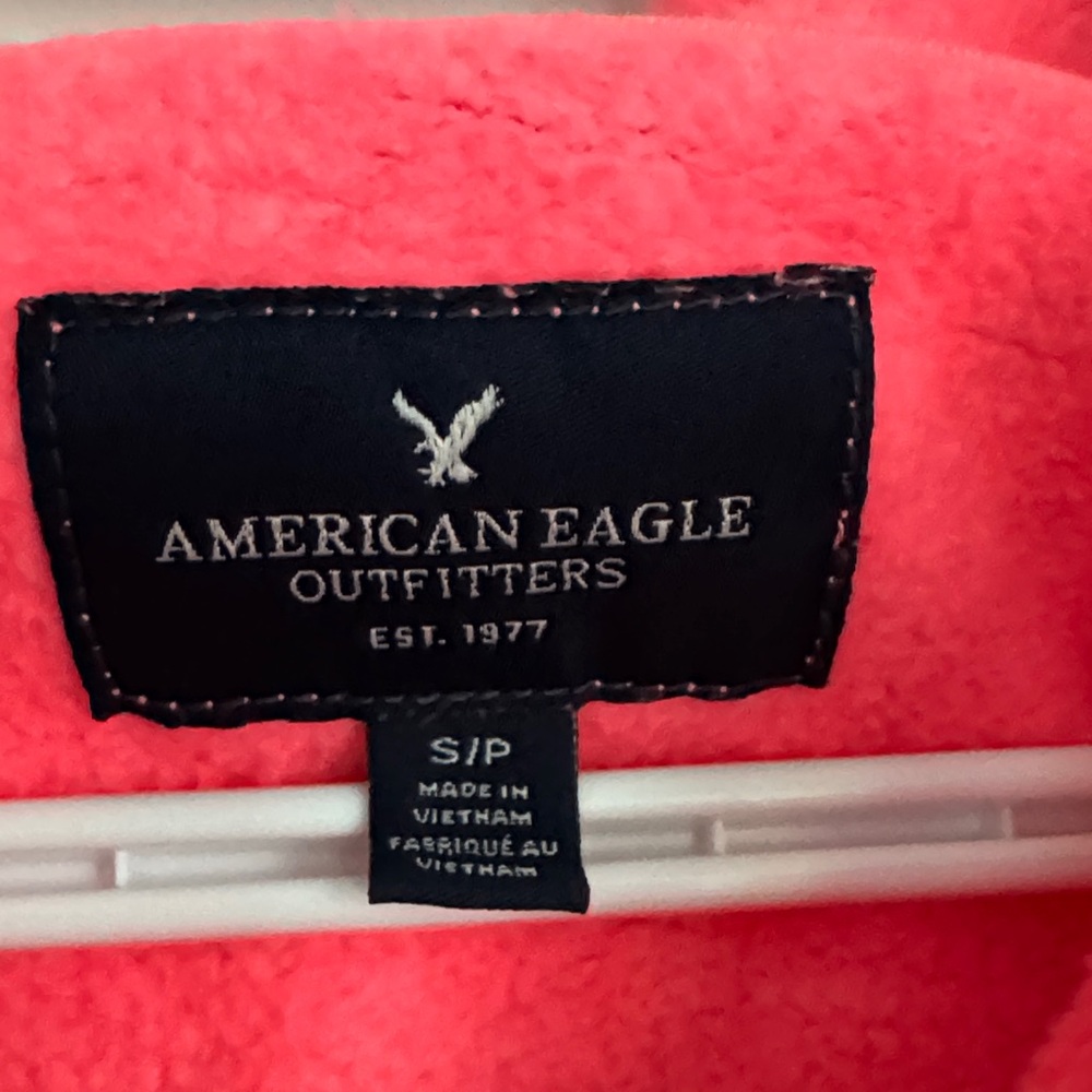 American Eagle Outfitters Pink Hoodie with Logo - Picture 2 of 3
